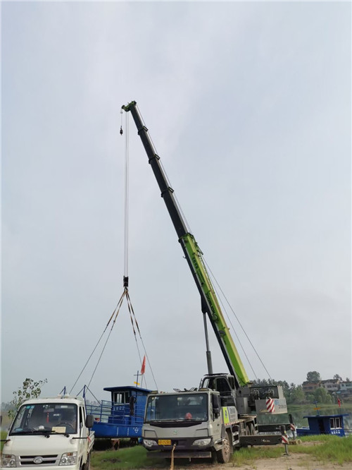 漾濞桥梁建设吊装案例